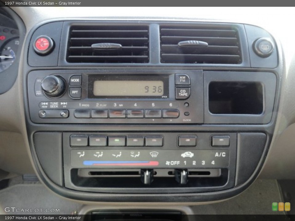 Gray Interior Controls for the 1997 Honda Civic LX Sedan #61816043