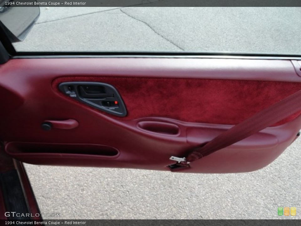 Red Interior Door Panel for the 1994 Chevrolet Beretta Coupe #61816607