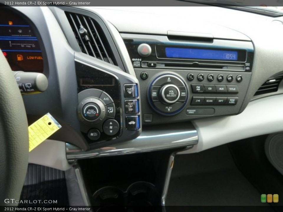 Gray Interior Controls for the 2012 Honda CR-Z EX Sport Hybrid #61818111