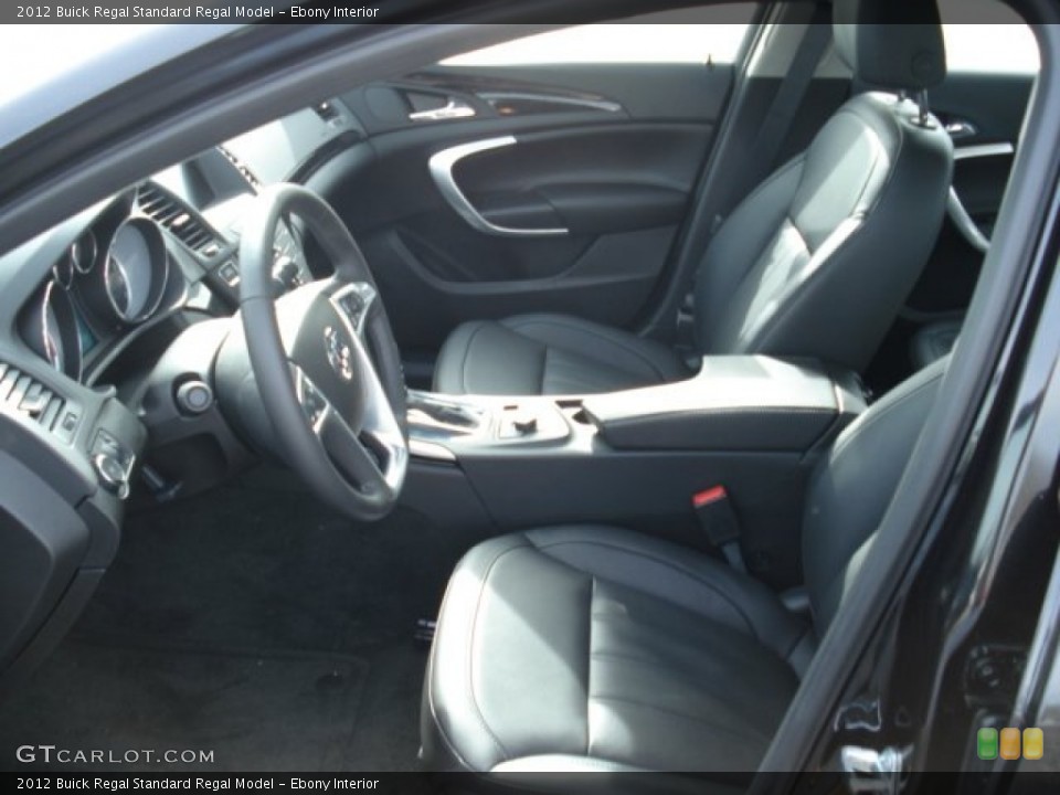 Ebony Interior Photo for the 2012 Buick Regal  #61819295