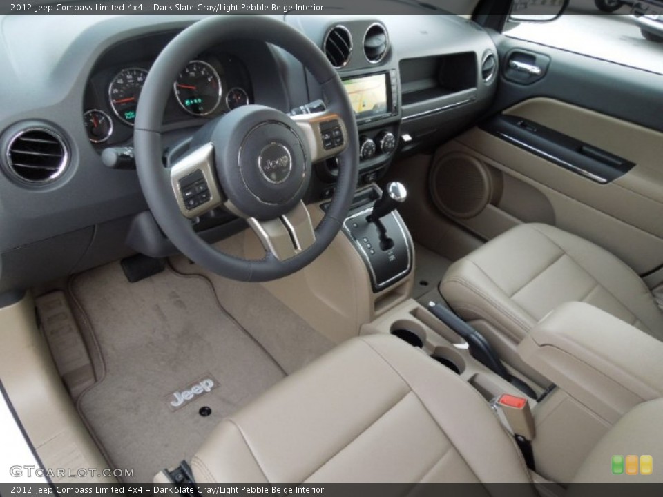 Dark Slate Gray/Light Pebble Beige Interior Photo for the 2012 Jeep Compass Limited 4x4 #61819325