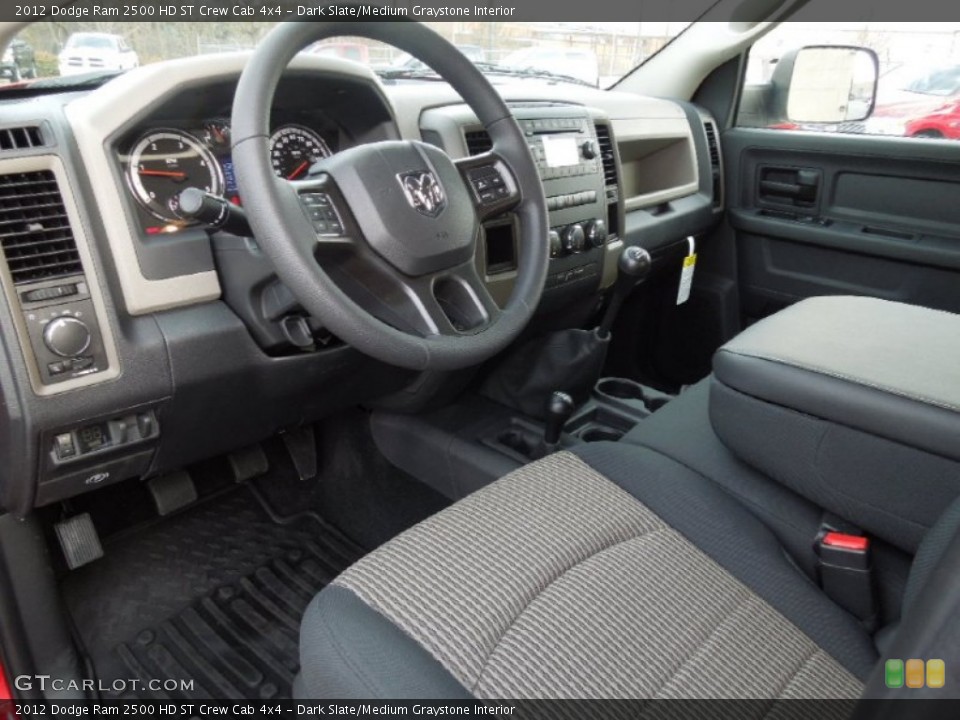 Dark Slate/Medium Graystone Interior Prime Interior for the 2012 Dodge Ram 2500 HD ST Crew Cab 4x4 #61820279