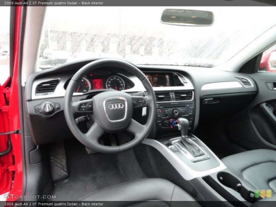 Black Interior Dashboard for the 2009 Audi A4 2.0T Premium quattro Sedan #61821734