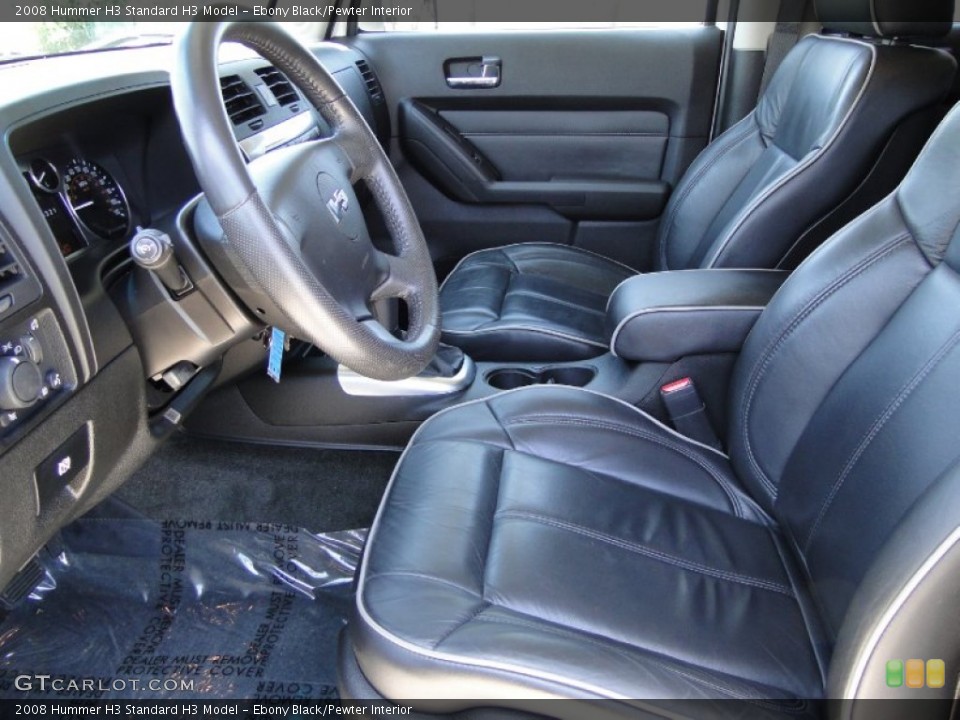 Ebony Black/Pewter Interior Photo for the 2008 Hummer H3  #61823369