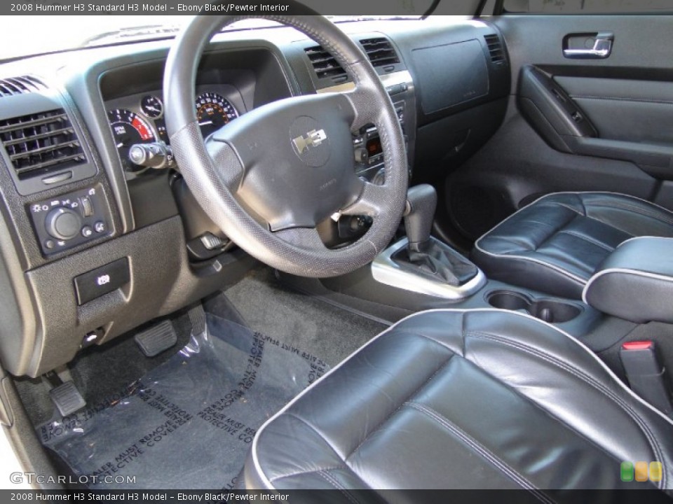 Ebony Black/Pewter Interior Photo for the 2008 Hummer H3  #61823375