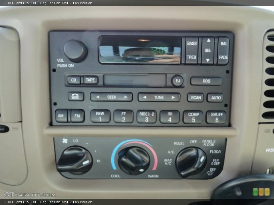 Tan Interior Controls for the 2001 Ford F150 XLT Regular Cab 4x4 #61824716