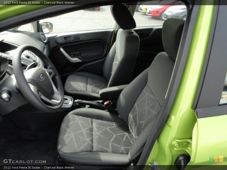 Charcoal Black Interior Front Seat for the 2012 Ford Fiesta SE Sedan #61824946