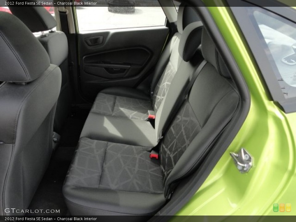 Charcoal Black Interior Rear Seat for the 2012 Ford Fiesta SE Sedan #61824950