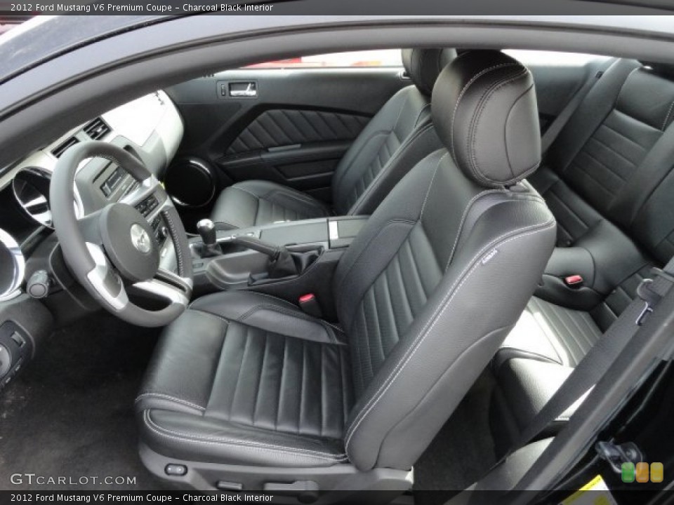 Charcoal Black Interior Photo for the 2012 Ford Mustang V6 Premium Coupe #61825039