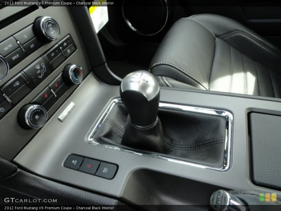 Charcoal Black Interior Transmission for the 2012 Ford Mustang V6 Premium Coupe #61825058
