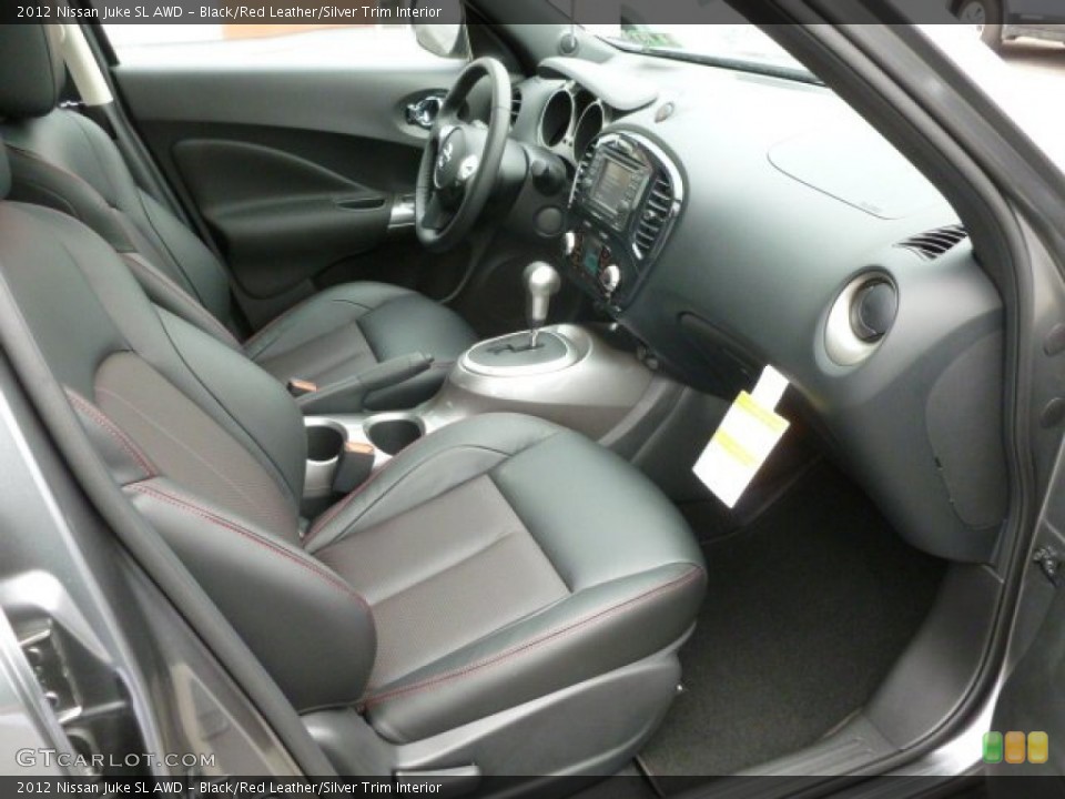 Black/Red Leather/Silver Trim Interior Photo for the 2012 Nissan Juke SL AWD #61826240