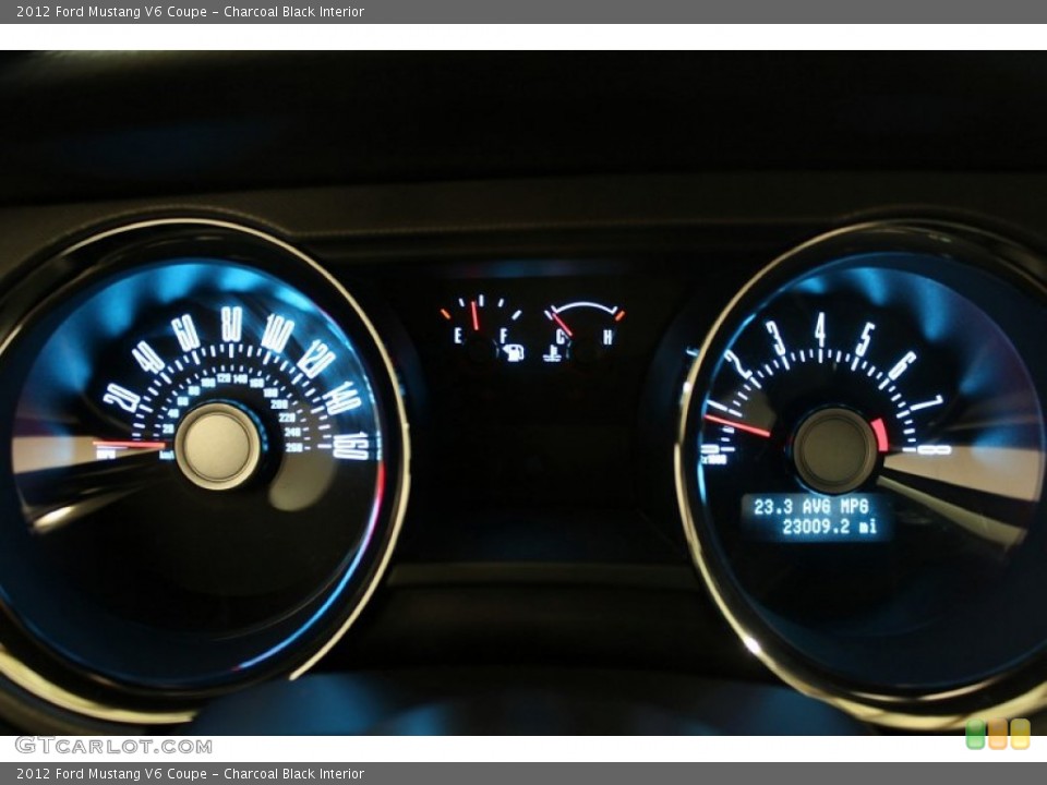 Charcoal Black Interior Gauges for the 2012 Ford Mustang V6 Coupe #61829386
