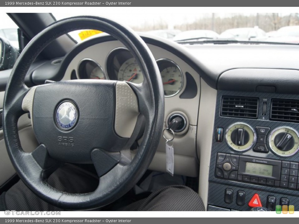 Oyster Interior Steering Wheel for the 1999 Mercedes-Benz SLK 230 Kompressor Roadster #61834377