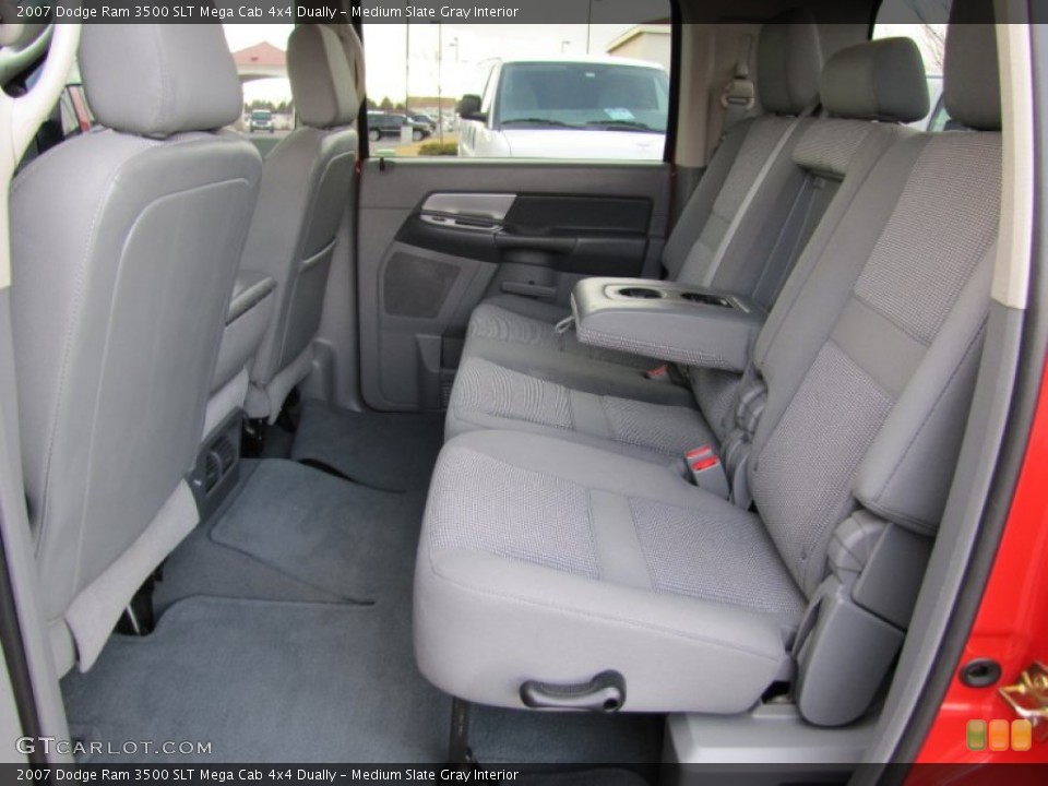 Medium Slate Gray Interior Rear Seat for the 2007 Dodge Ram 3500 SLT Mega Cab 4x4 Dually #61834691