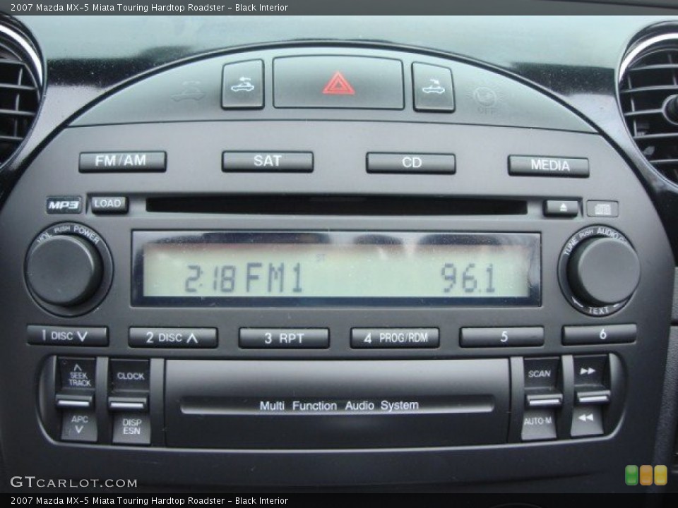 Black Interior Audio System for the 2007 Mazda MX-5 Miata Touring Hardtop Roadster #61835566