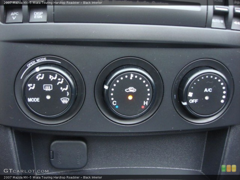 Black Interior Controls for the 2007 Mazda MX-5 Miata Touring Hardtop Roadster #61835577