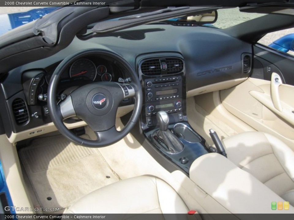 Cashmere Interior Prime Interior for the 2008 Chevrolet Corvette Convertible #61835793