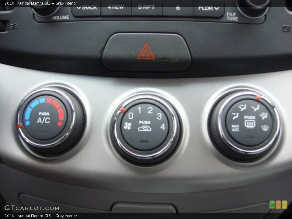 Gray Interior Controls for the 2010 Hyundai Elantra GLS #61836219