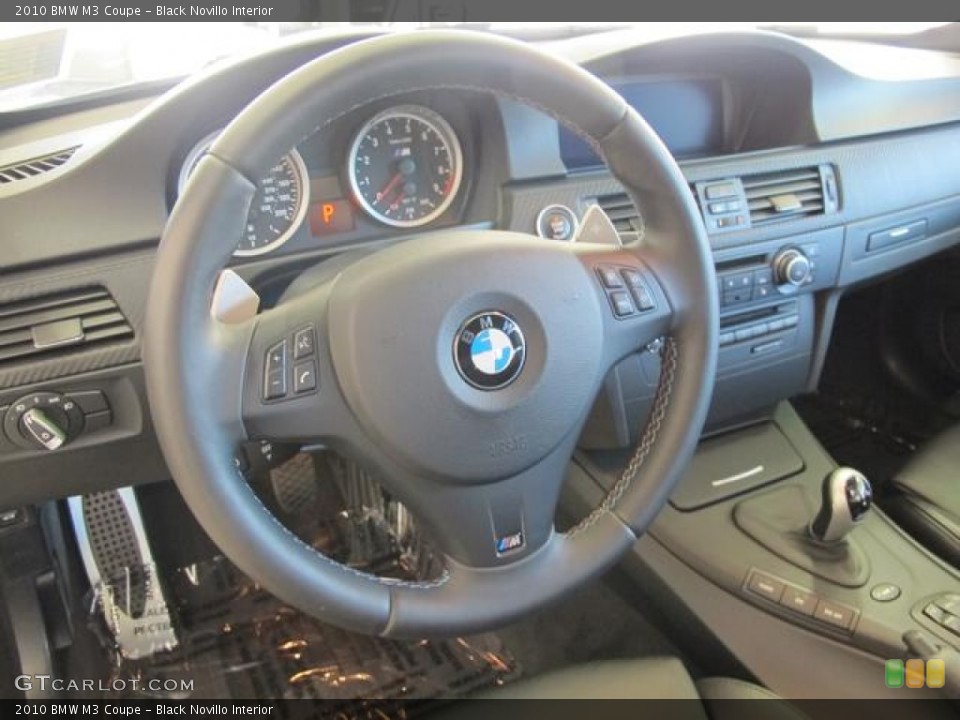 Black Novillo Interior Steering Wheel for the 2010 BMW M3 Coupe #61836294