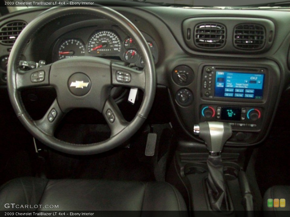 Ebony Interior Dashboard for the 2009 Chevrolet TrailBlazer LT 4x4 #61837398