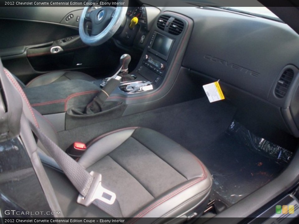 Ebony Interior Photo for the 2012 Chevrolet Corvette Centennial Edition Coupe #61839249