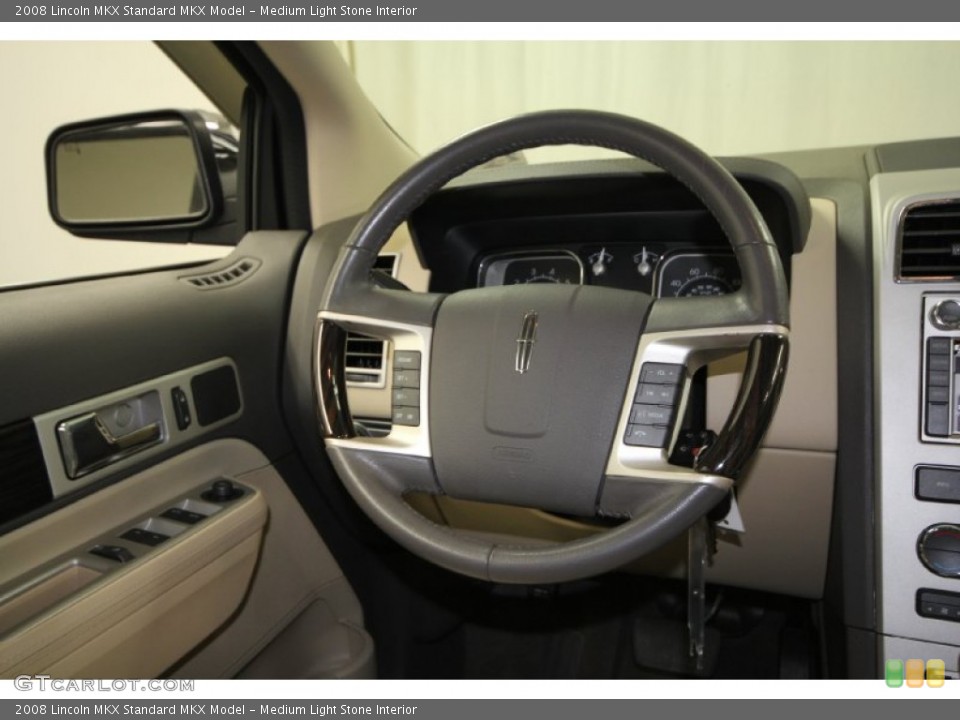 Medium Light Stone Interior Steering Wheel for the 2008 Lincoln MKX  #61839447