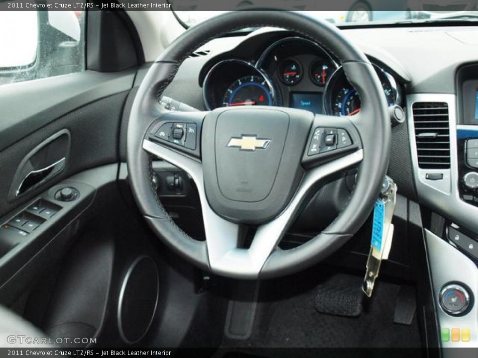 Jet Black Leather Interior Steering Wheel for the 2011 Chevrolet Cruze LTZ/RS #61840548