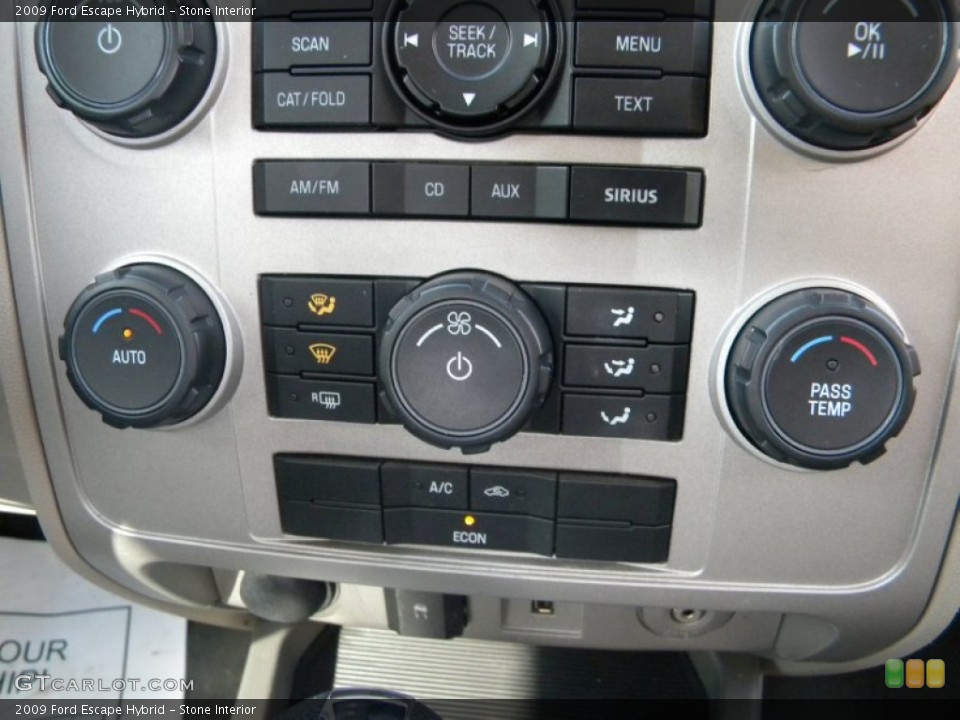 Stone Interior Controls for the 2009 Ford Escape Hybrid #61841634