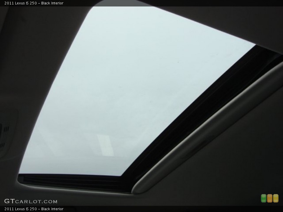 Black Interior Sunroof for the 2011 Lexus IS 250 #61842286
