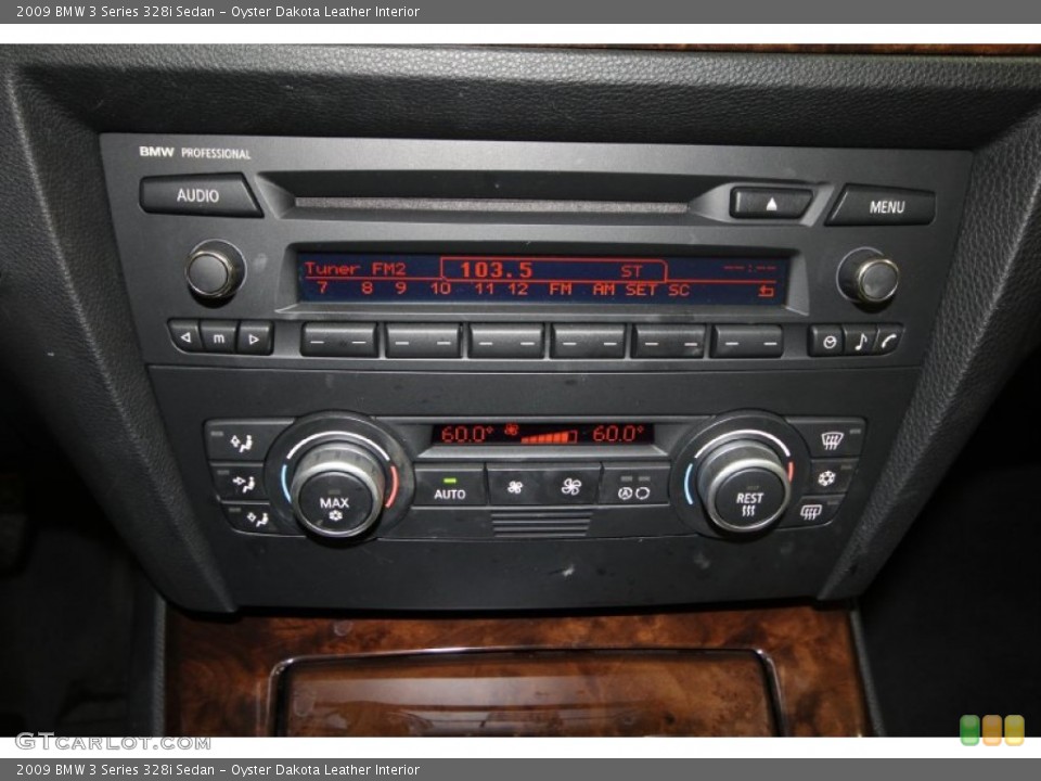 Oyster Dakota Leather Interior Controls for the 2009 BMW 3 Series 328i Sedan #61842728