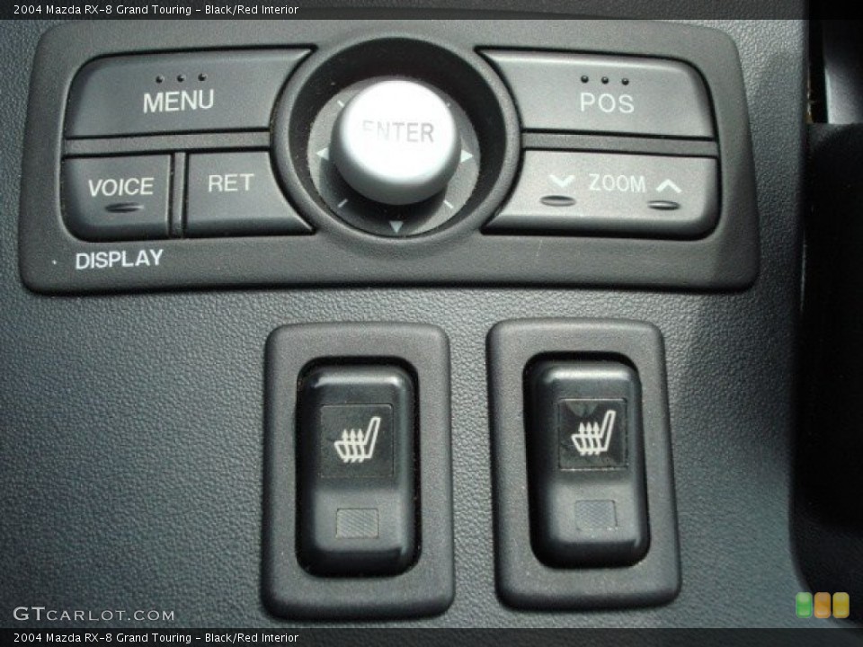 Black/Red Interior Controls for the 2004 Mazda RX-8 Grand Touring #61843218