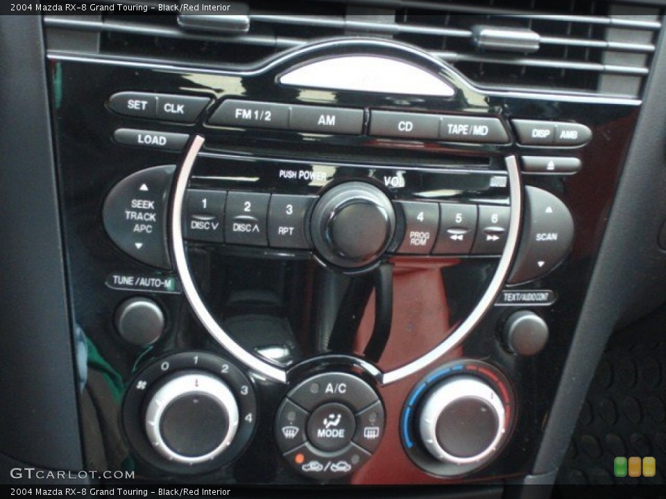 Black/Red Interior Controls for the 2004 Mazda RX-8 Grand Touring #61843224