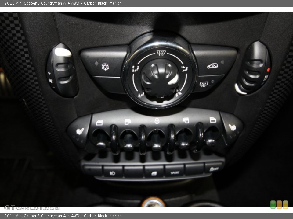 Carbon Black Interior Controls for the 2011 Mini Cooper S Countryman All4 AWD #61843449