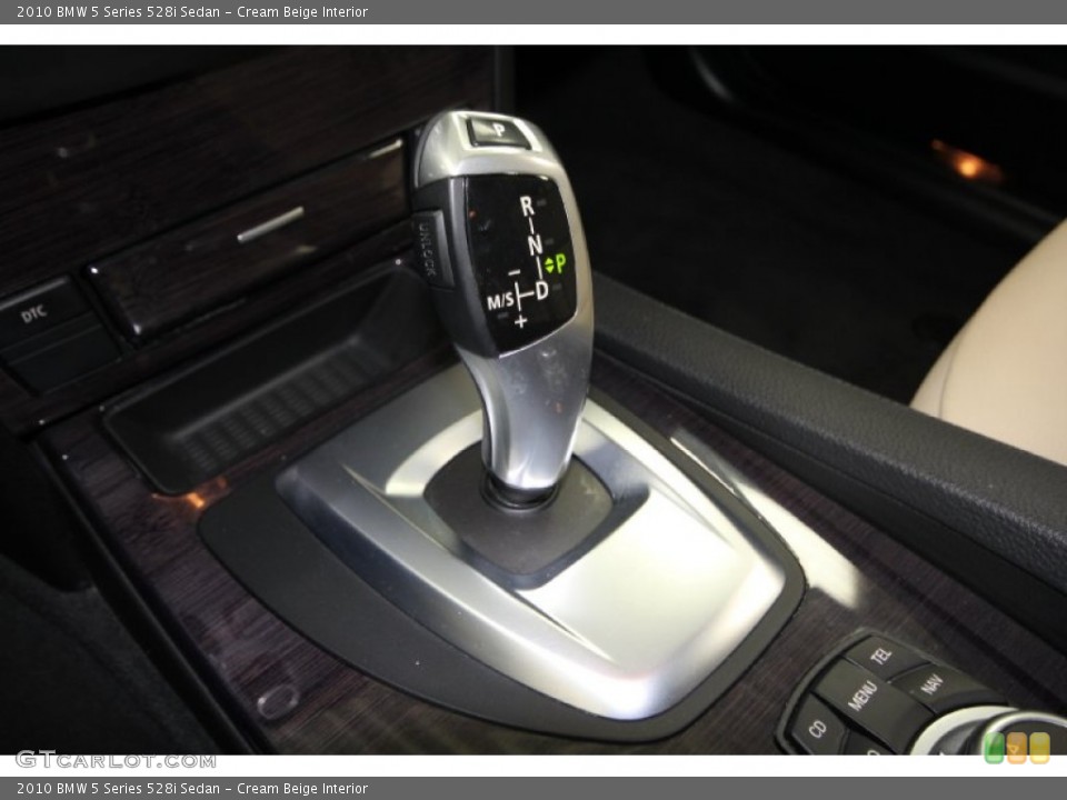 Cream Beige Interior Transmission for the 2010 BMW 5 Series 528i Sedan #61845180