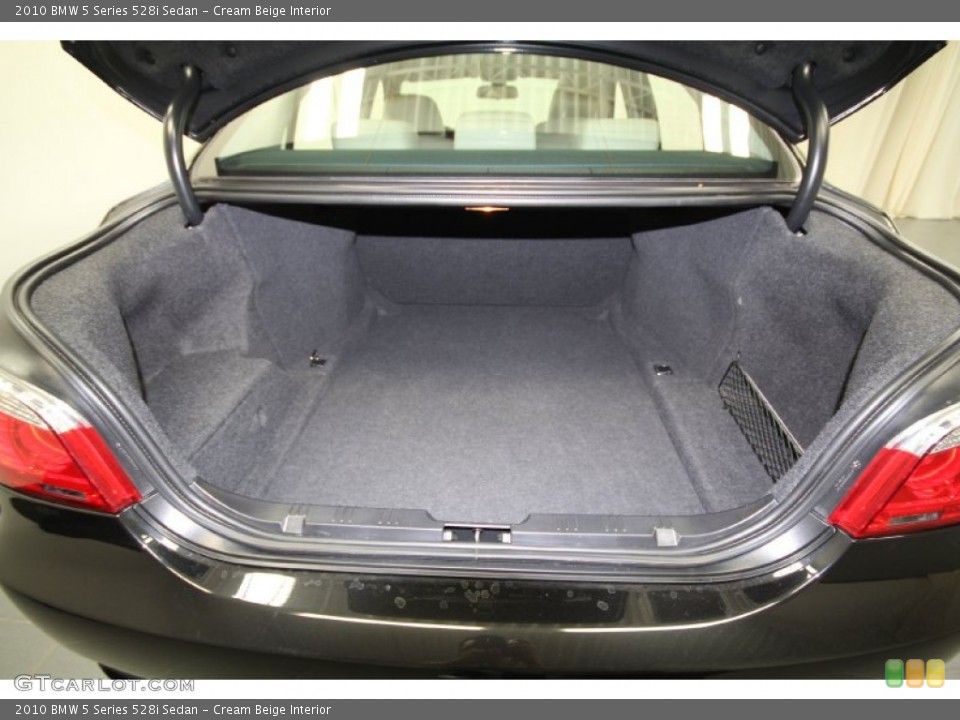 Cream Beige Interior Trunk for the 2010 BMW 5 Series 528i Sedan #61845277