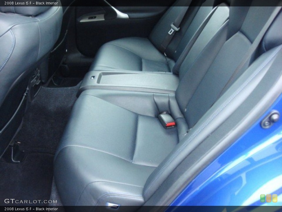 Black Interior Rear Seat for the 2008 Lexus IS F #61845465