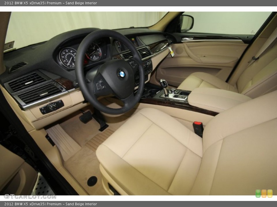 Sand Beige Interior Front Seat for the 2012 BMW X5 xDrive35i Premium #61846316