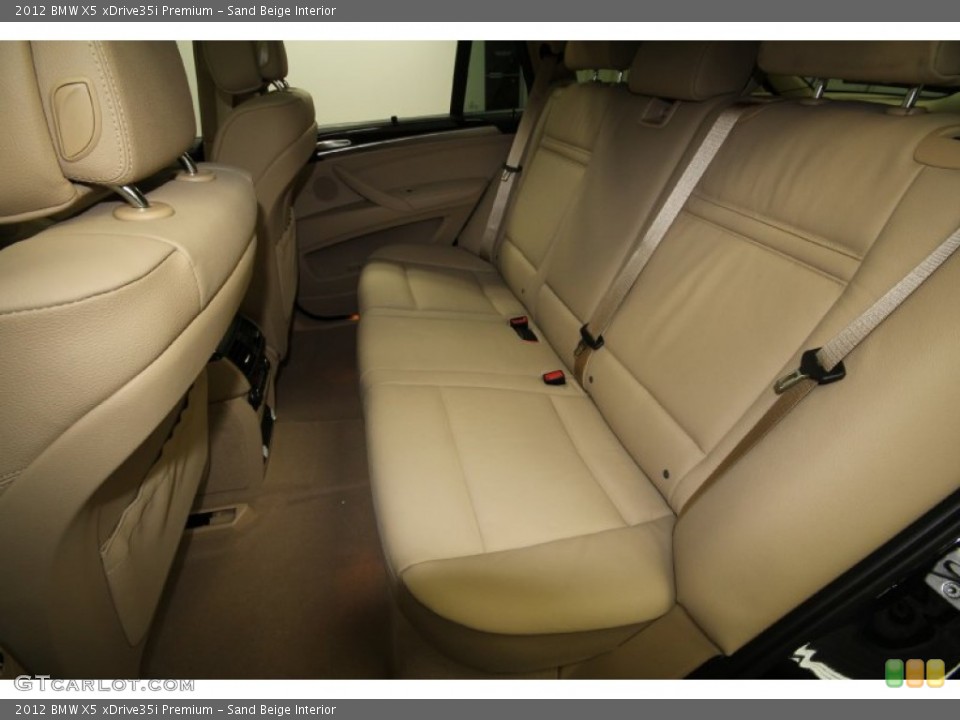 Sand Beige Interior Rear Seat for the 2012 BMW X5 xDrive35i Premium #61846325