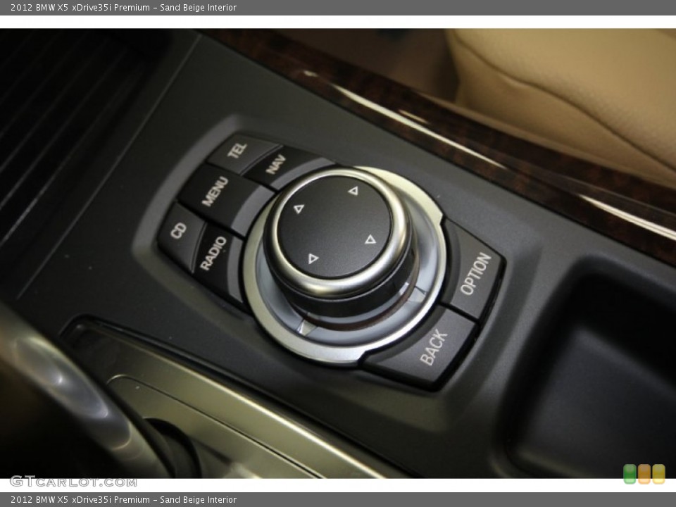 Sand Beige Interior Controls for the 2012 BMW X5 xDrive35i Premium #61846386