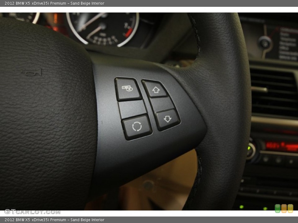 Sand Beige Interior Controls for the 2012 BMW X5 xDrive35i Premium #61846395