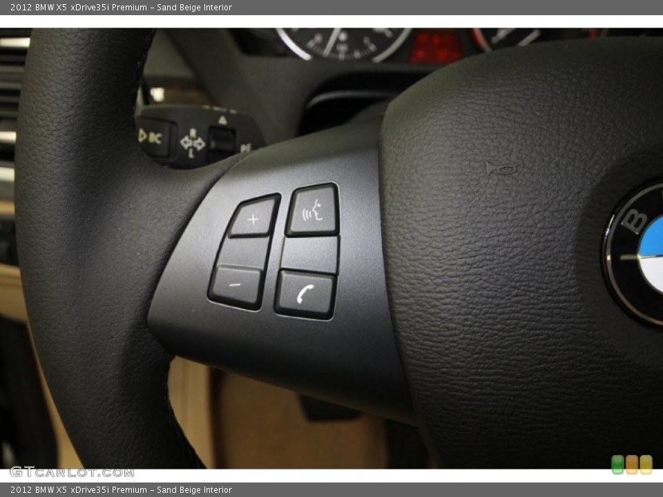 Sand Beige Interior Controls for the 2012 BMW X5 xDrive35i Premium #61846398