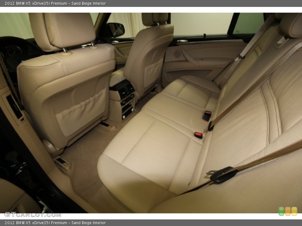 Sand Beige Interior Rear Seat for the 2012 BMW X5 xDrive35i Premium #61846406