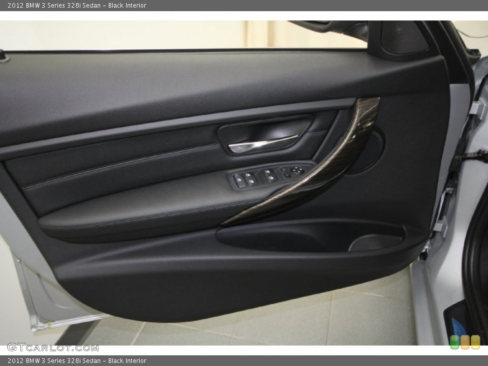Black Interior Door Panel for the 2012 BMW 3 Series 328i Sedan #61846807