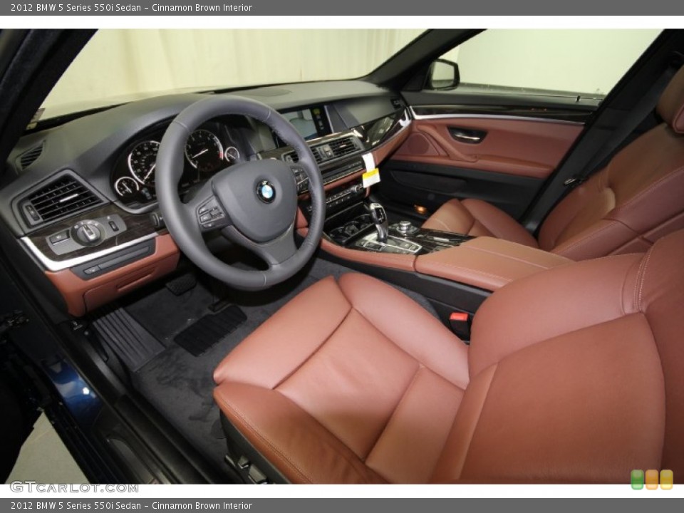 Cinnamon Brown Interior Prime Interior for the 2012 BMW 5 Series 550i Sedan #61847553