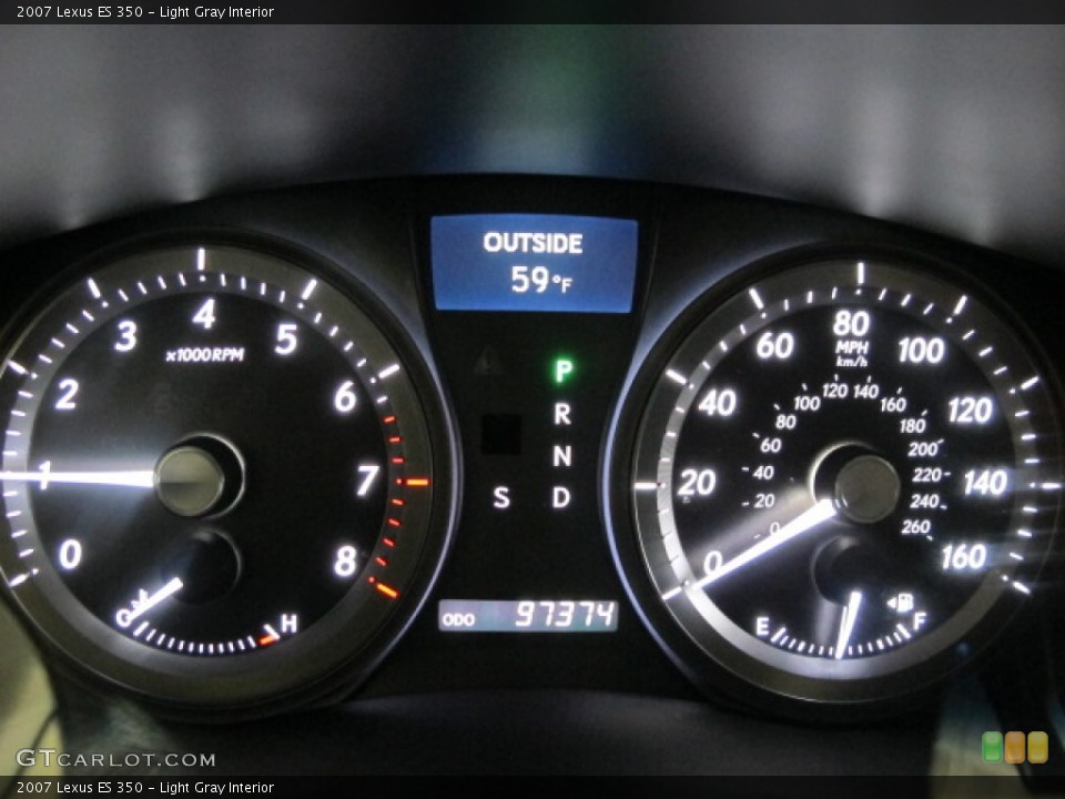 Light Gray Interior Gauges for the 2007 Lexus ES 350 #61847719