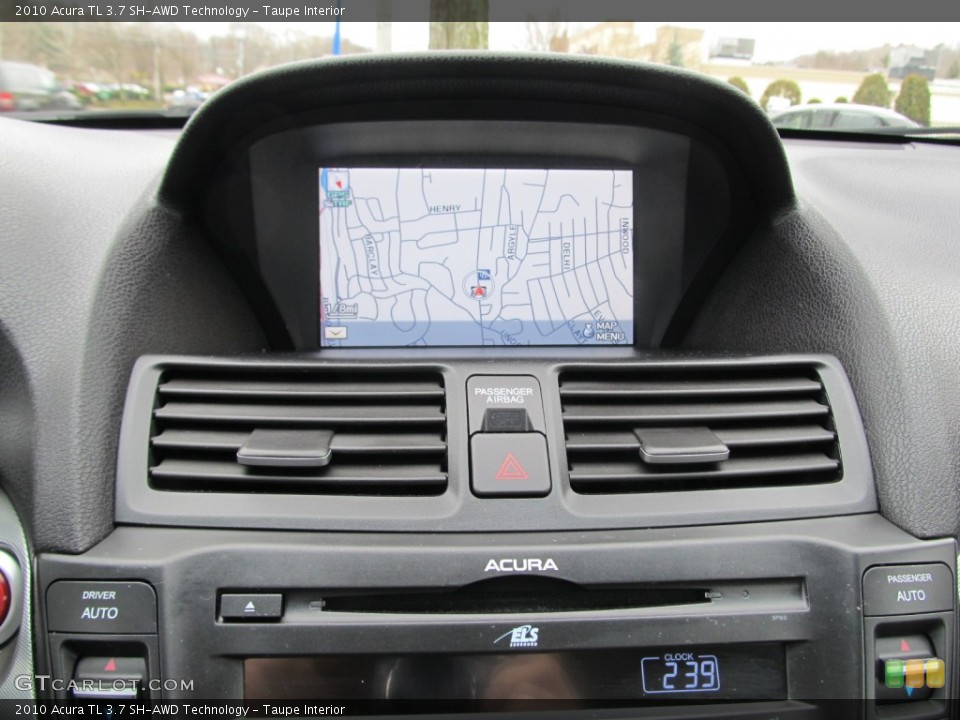 Taupe Interior Navigation for the 2010 Acura TL 3.7 SH-AWD Technology #61848399