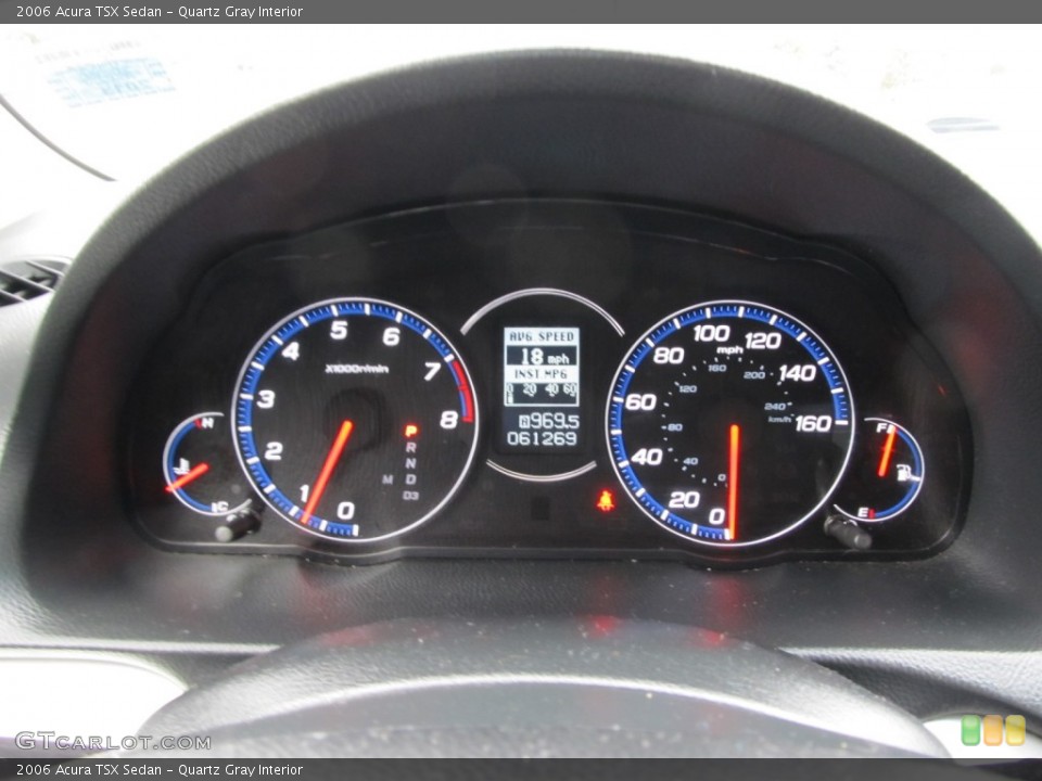 Quartz Gray Interior Gauges for the 2006 Acura TSX Sedan #61849587