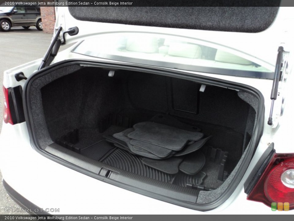 Cornsilk Beige Interior Trunk for the 2010 Volkswagen Jetta Wolfsburg Edition Sedan #61852077