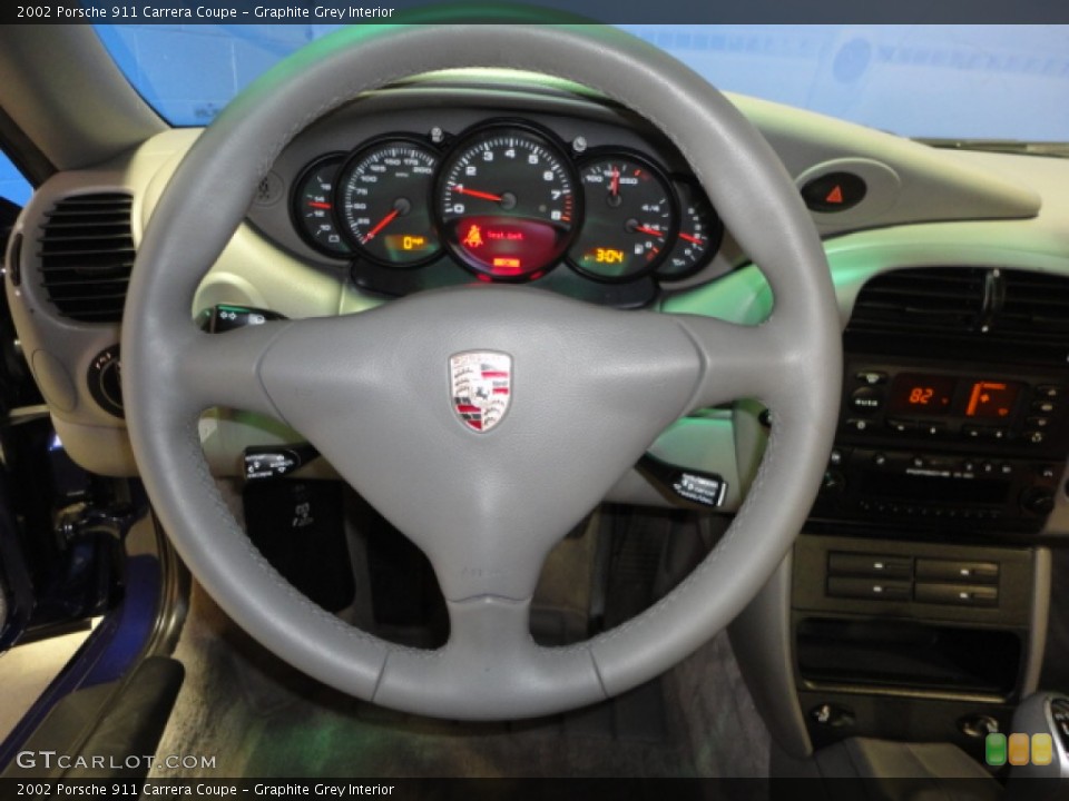 Graphite Grey Interior Steering Wheel for the 2002 Porsche 911 Carrera Coupe #61852569