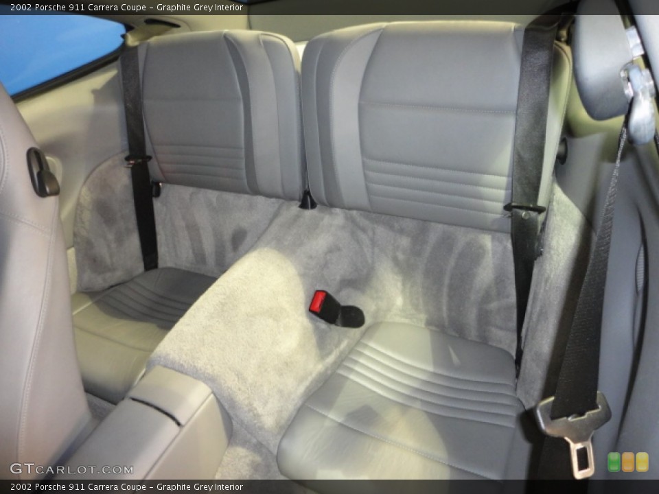 Graphite Grey Interior Rear Seat for the 2002 Porsche 911 Carrera Coupe #61852611